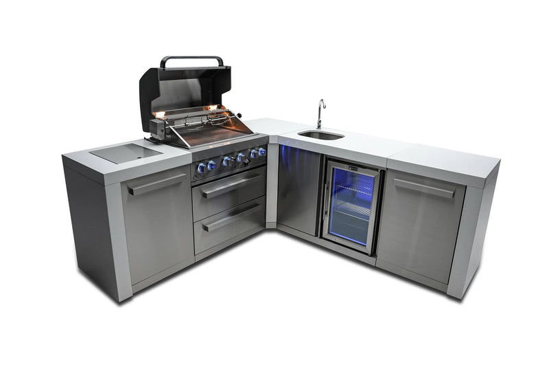 Load image into Gallery viewer, Mont Alpi 400 Deluxe Island with a 90 Degree Corner and Beverage Center
