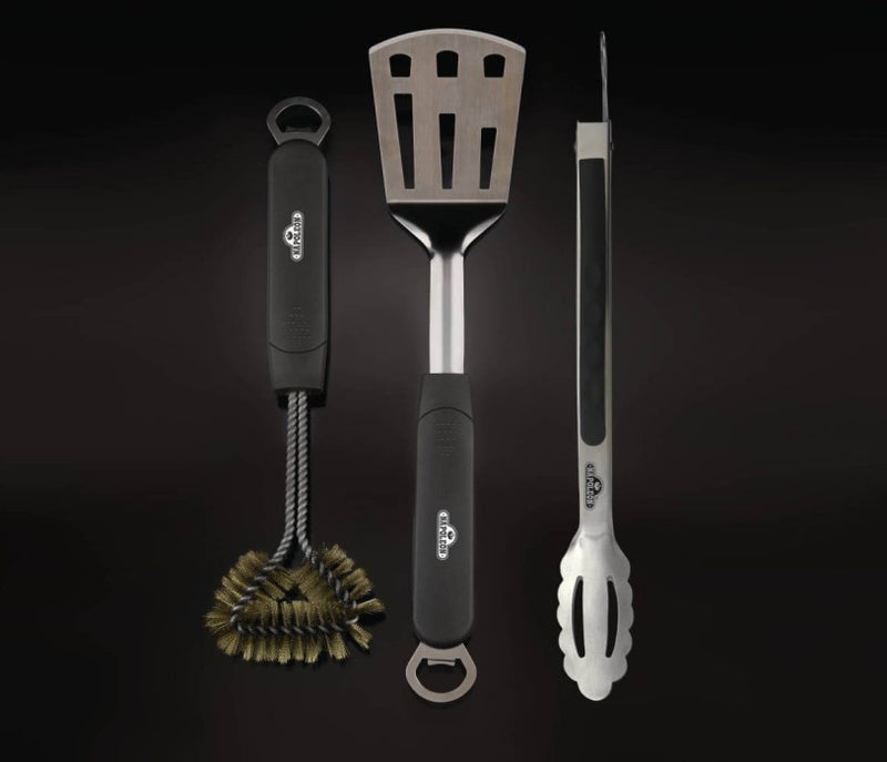 Load image into Gallery viewer, 3 Piece Stainless Steel BBQ Toolset