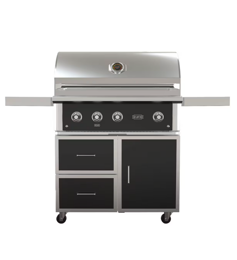 Load image into Gallery viewer, The Ranch Pro 36″ Black Gas Grill with 36" Black Grill Cart