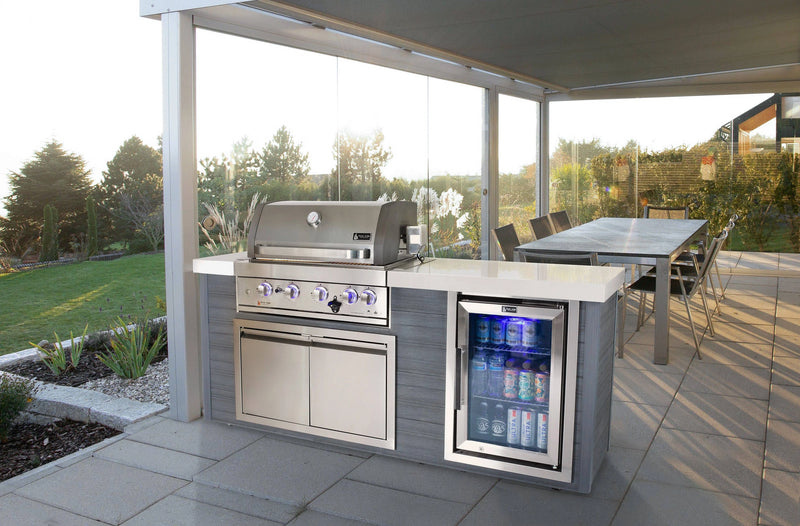 Load image into Gallery viewer, Mont Alpi 4 Burner Stainless Steel Artwood Outdoor Kitchen