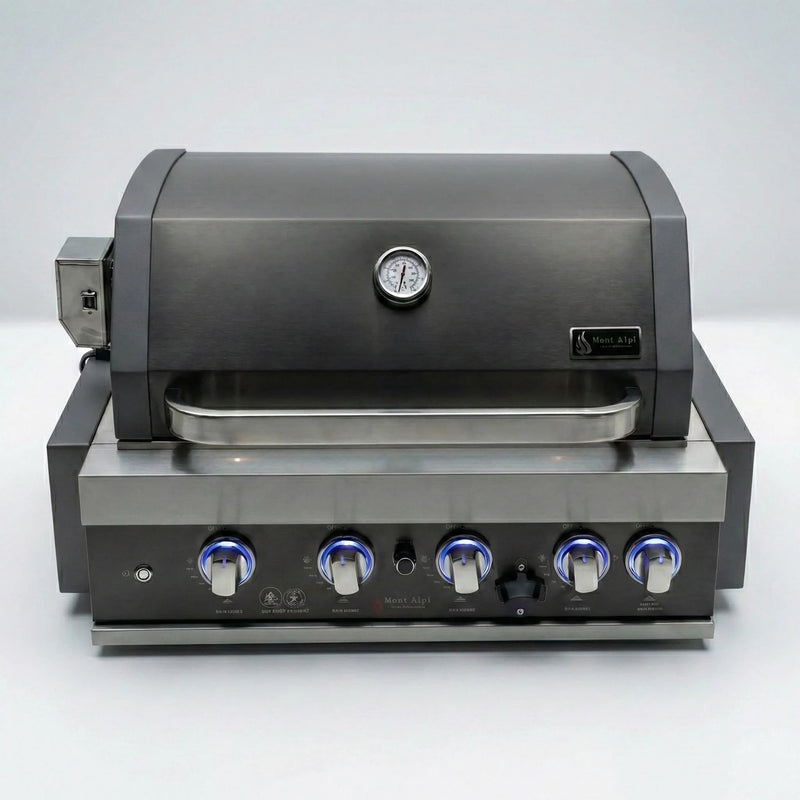 Load image into Gallery viewer, Mont Alpi 32" Black Stainless Built in Grill Head