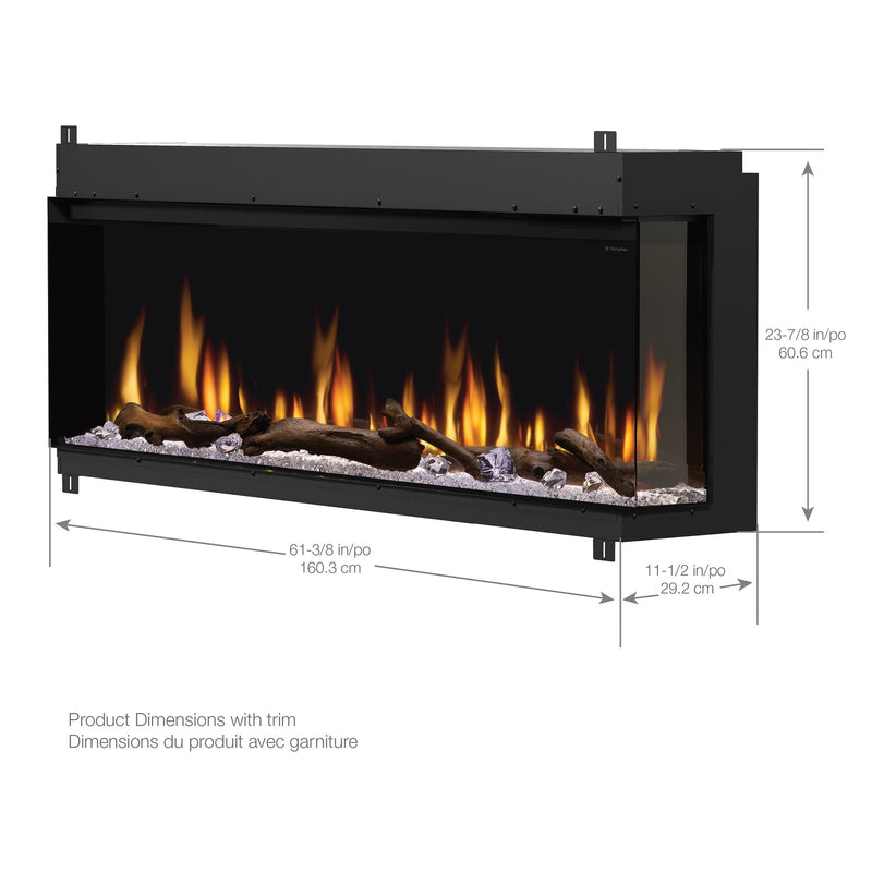 Load image into Gallery viewer, Ignite Bold 60" Linear Electric Fireplace