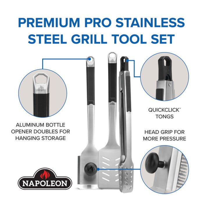 Load image into Gallery viewer, Premium Grill 3-Piece Tool Set