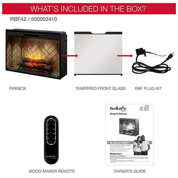 Load image into Gallery viewer, Revillusion® Built-In Firebox Fireplace 42" (Floor model)