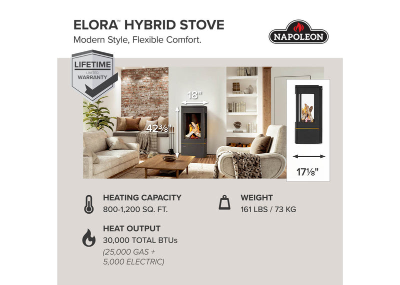 Load image into Gallery viewer, Elora™ Napoleon Gas Stove