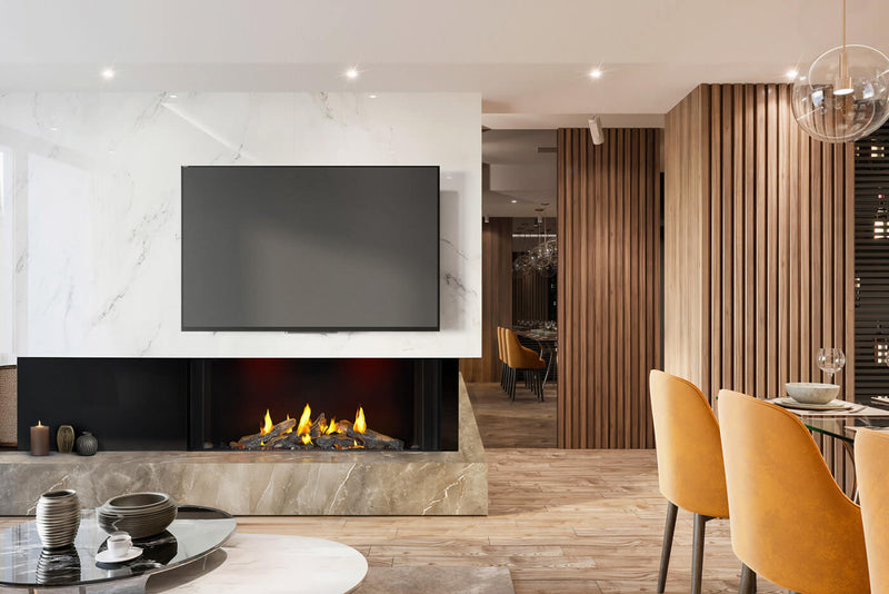 Load image into Gallery viewer, Tall Bay Luxuria™ 50 Napoleon Multi-Sided Gas Fireplace