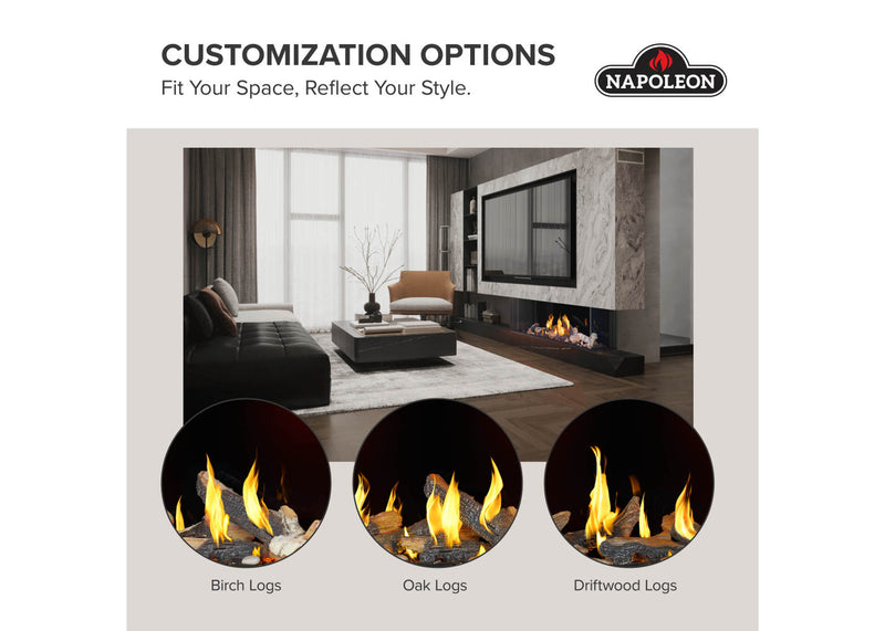 Load image into Gallery viewer, Tall Bay Luxuria™ 50 Napoleon Multi-Sided Gas Fireplace