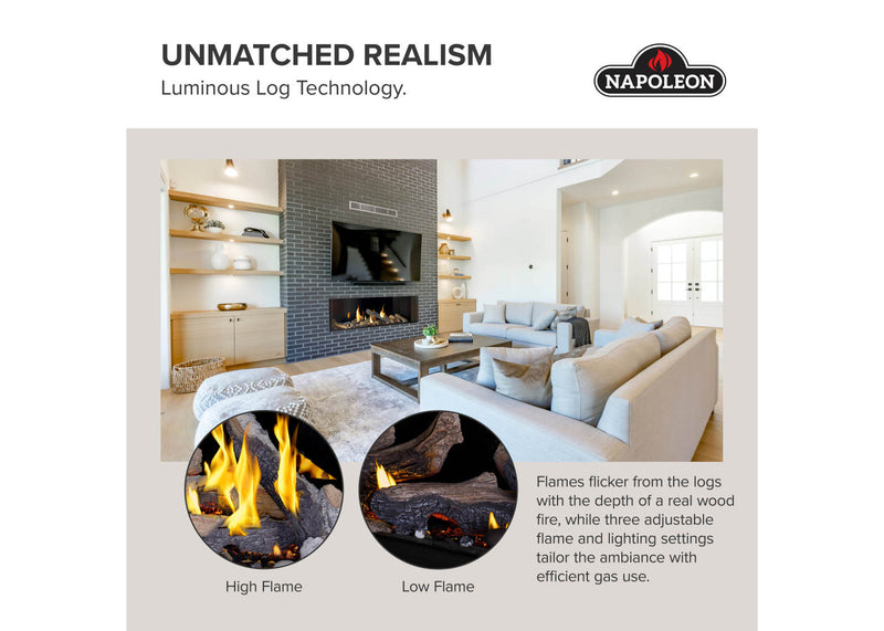 Load image into Gallery viewer, Tall Bay Luxuria™ 62 Napoleon Multi-Sided Gas Fireplace