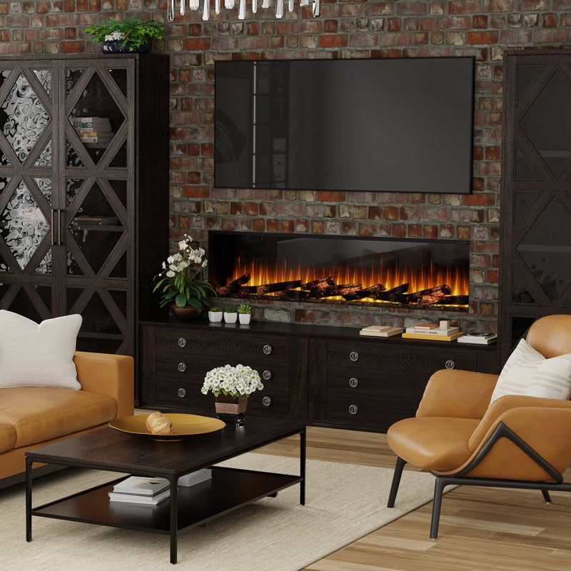 Load image into Gallery viewer, Ignite Ultra 74" Linear Electric Fireplace