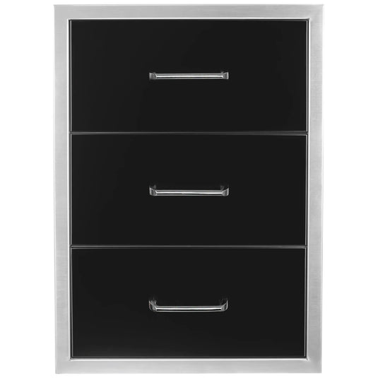 Triple Drawer 19″ X 26″ Ranch (Black)