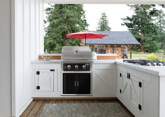 The Ranch Pro 30″ Gas Grill Built-In Black