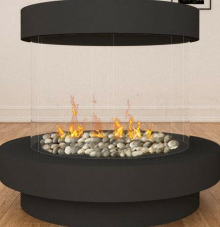 Fireplaces Ortal Mississauga (Stand Alone 360 With Hood & Base).