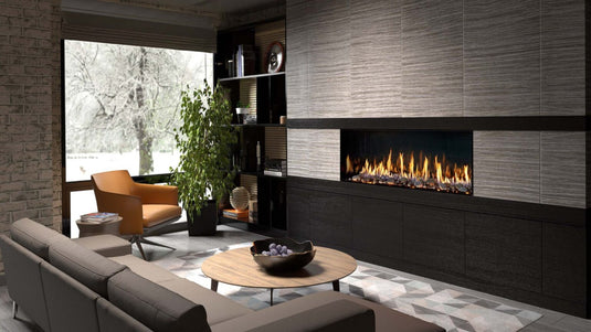 Single-Sided Linear Gas Fireplace