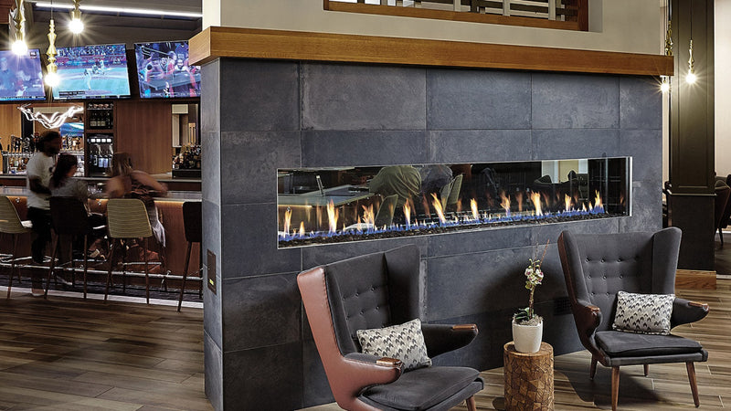 Load image into Gallery viewer, See-Thru Linear Gas Fireplace

