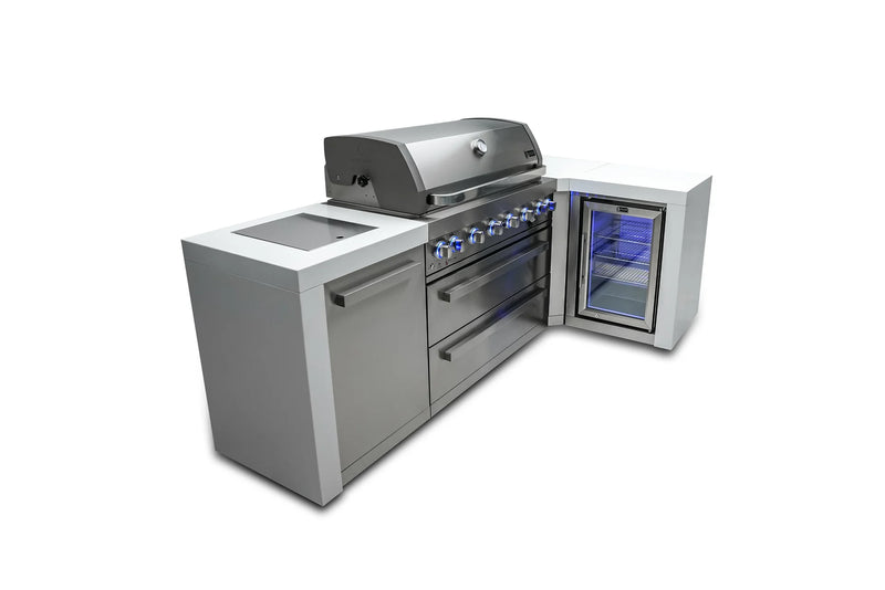 Load image into Gallery viewer, Mont Alpi 805 Deluxe Island with a 90 Degree Corner and a Fridge Cabinet
