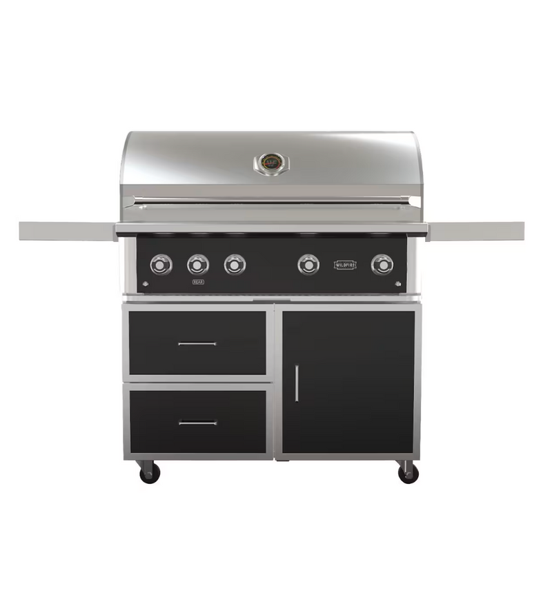 Load image into Gallery viewer, The Ranch Pro 42″ Gas Grill  Black with 42" Black Grill Cart
