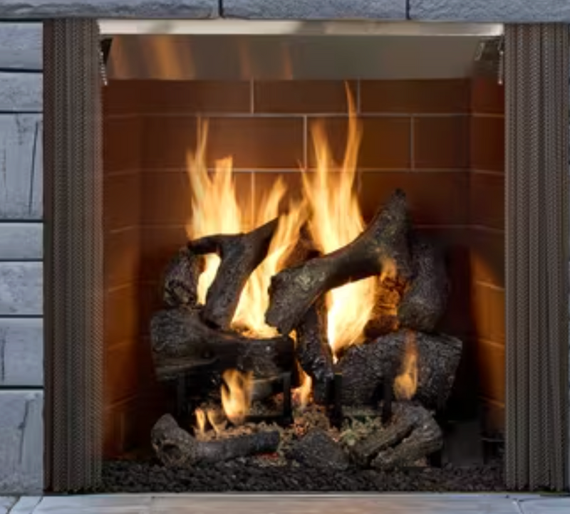 Load image into Gallery viewer, Castlewood Outdoor Open Wood Heat &amp; Glo Fireplace
