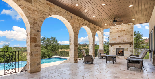 Castlewood Outdoor Open Wood Heat & Glo Fireplace