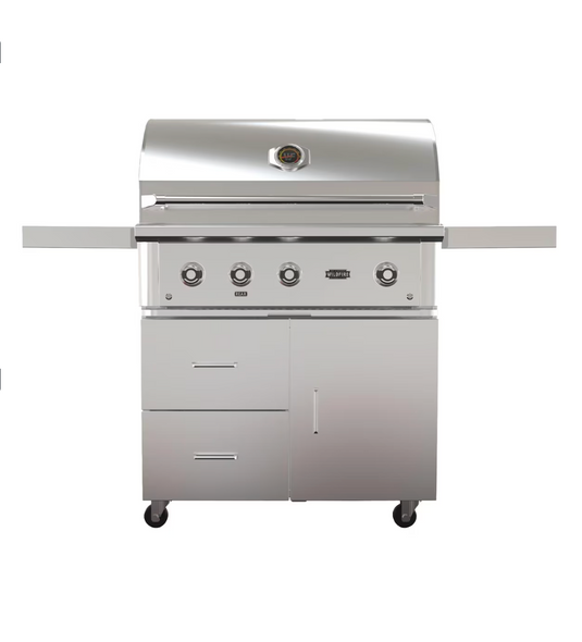 The Ranch Pro 36″ Stainless Steel Gas Grill with 36" Stainless Steel Grill Cart