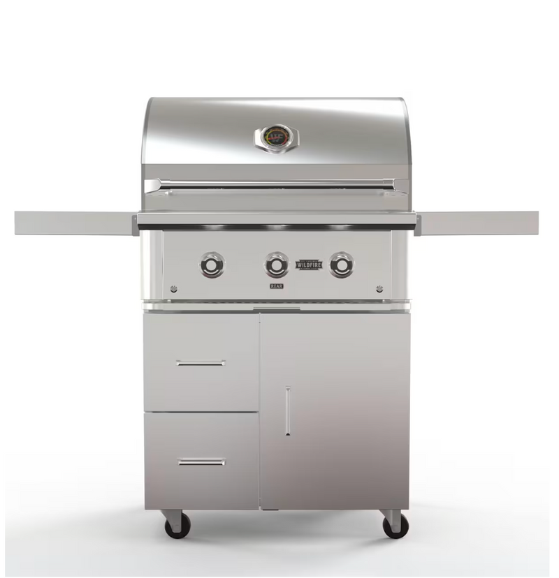 Load image into Gallery viewer, The Ranch Pro 30″ Stainless Steel Gas Grill with 30" Stainless Steel Grill Cart
