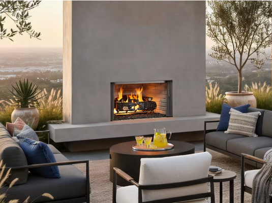 Villawood Outdoor Open Wood  Heat & Glo Fireplace
