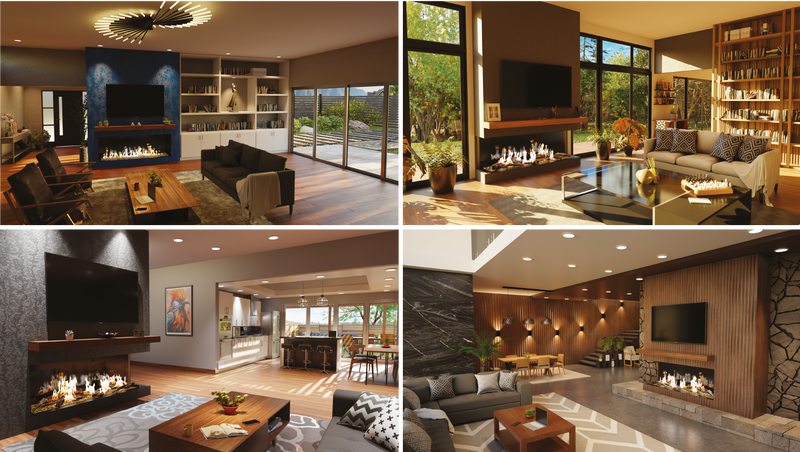 Load image into Gallery viewer, Redefine Elegance with Summit Open Luxury Fireplaces
