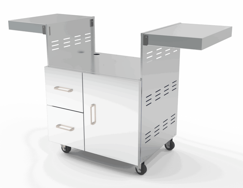 Load image into Gallery viewer, The Ranch Pro 30″ Stainless Steel Gas Grill with 30" Stainless Steel Grill Cart
