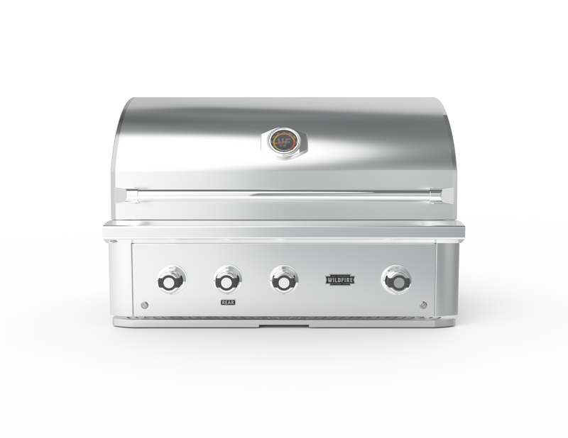 Load image into Gallery viewer, The Ranch Pro 36″ Stainless Steel Gas Grill with 36" Stainless Steel Grill Cart
