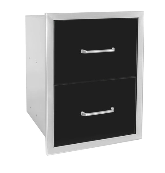 Double Drawer 16″ X 22″ Ranch (Black)