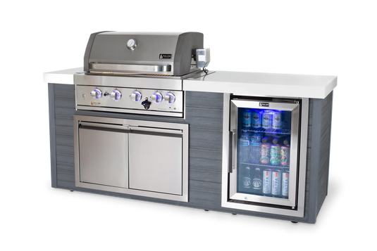 Mont Alpi 4 Burner Stainless Steel Artwood Outdoor Kitchen