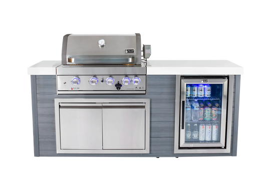 Mont Alpi 4 Burner Stainless Steel Artwood Outdoor Kitchen