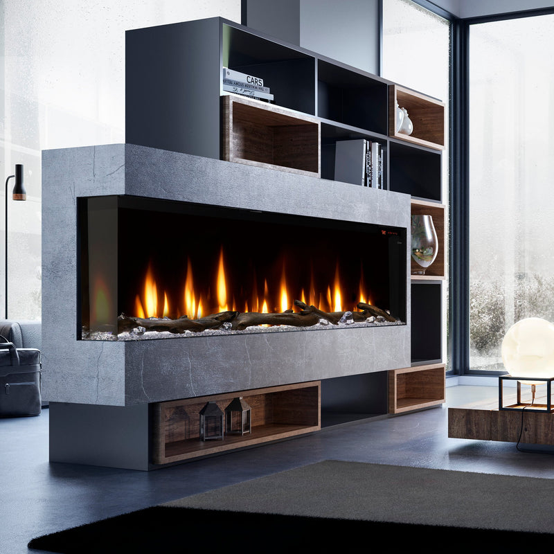 Load image into Gallery viewer, Ignite Bold 74" Linear Electric Fireplace
