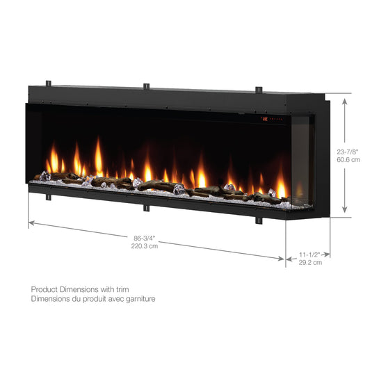 Ignite Bold 88" Linear Electric Fireplace