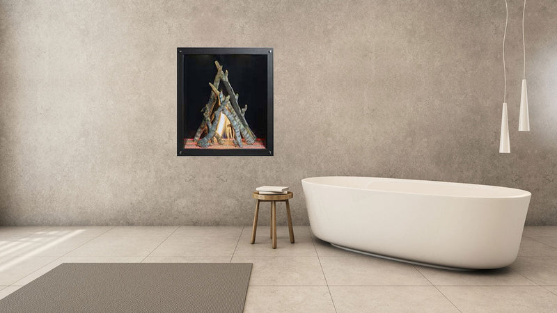 Load image into Gallery viewer, Square Gas Fireplace
