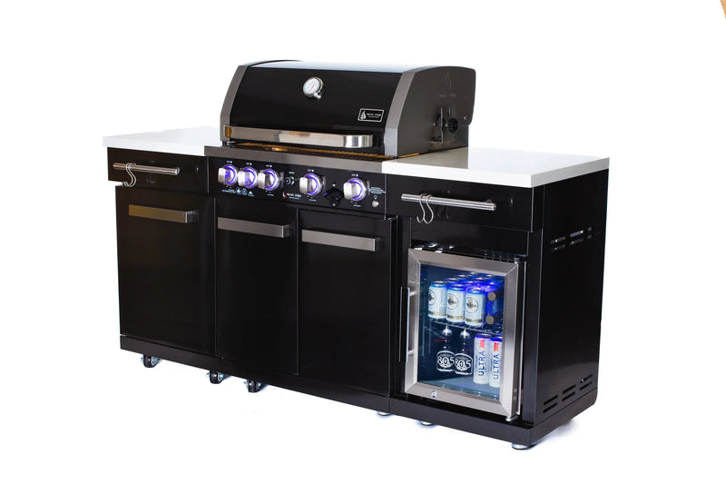 Load image into Gallery viewer, Mont Alpi 957 Black Stainless Steel Compact Kicthen and Fridge
