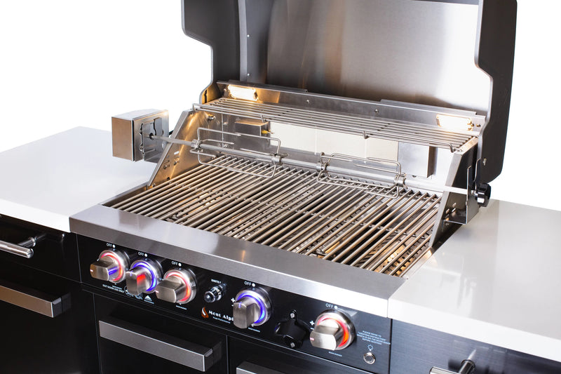 Load image into Gallery viewer, Mont Alpi 957 Black Stainless Steel Compact Kicthen and Fridge
