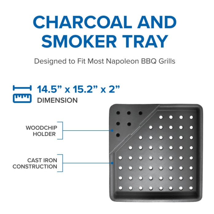 Load image into Gallery viewer, Cast Iron Charcoal and Smoker Tray
