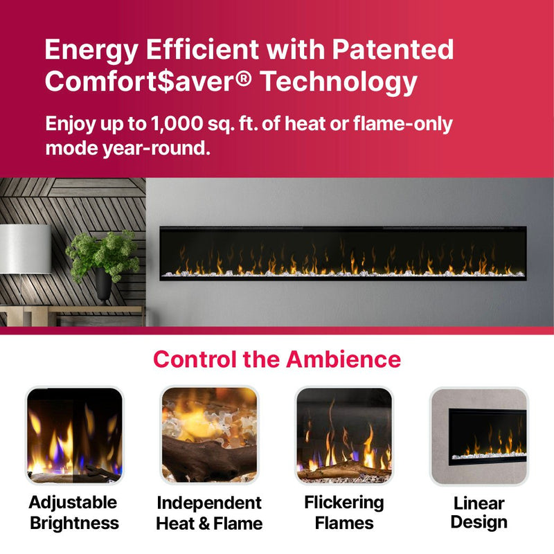 Load image into Gallery viewer, Ignite XL 100" Linear Electric Fireplace
