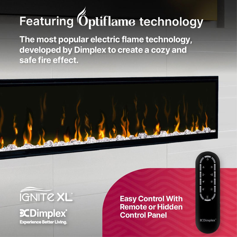 Load image into Gallery viewer, Ignite XL 74in Linear Electric Fireplace
