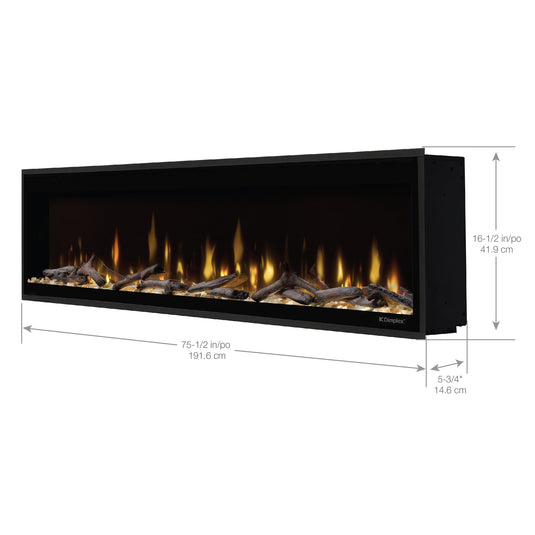 Ignite Evolve 74" Linear Electric Fireplace