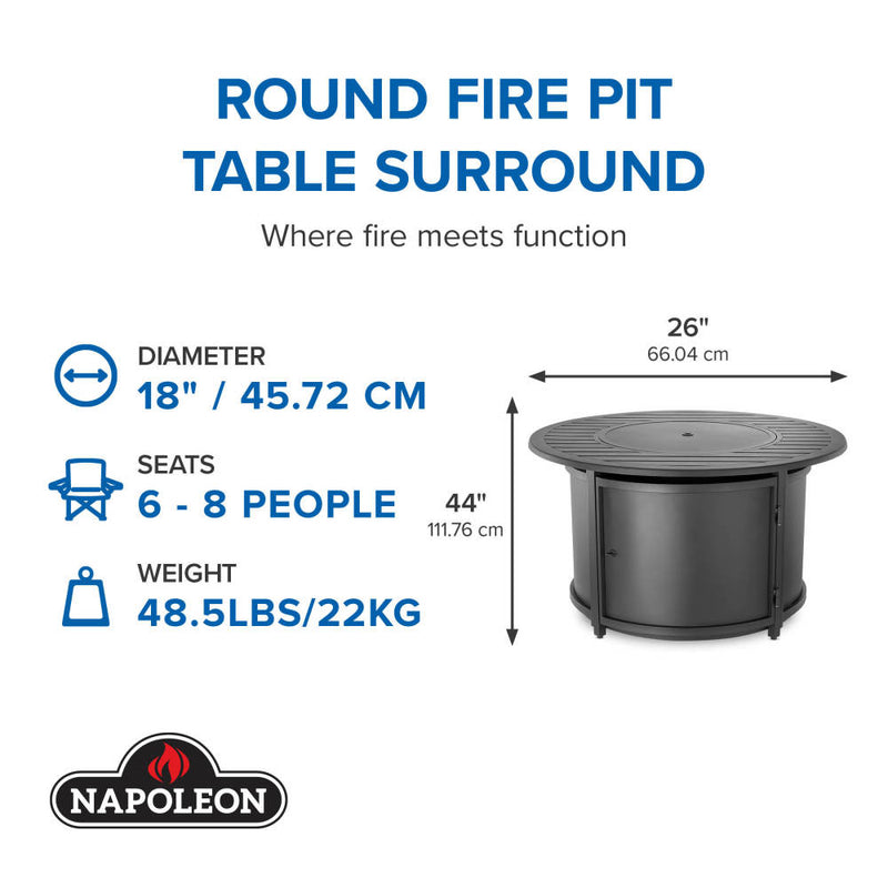 Load image into Gallery viewer, Round Fire Pit Table Surround
