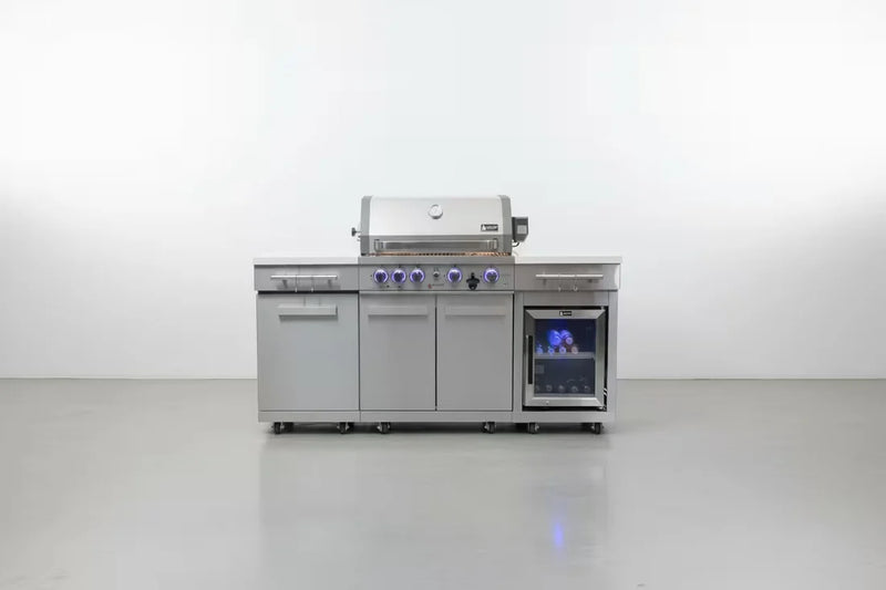 Load image into Gallery viewer, Mont Alpi 957 Stainless Steel Compact Outdoor Kitchen and Fridge
