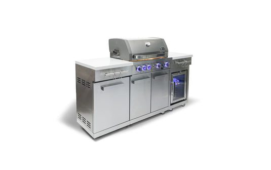 Mont Alpi 957 Stainless Steel Compact Outdoor Kitchen and Fridge