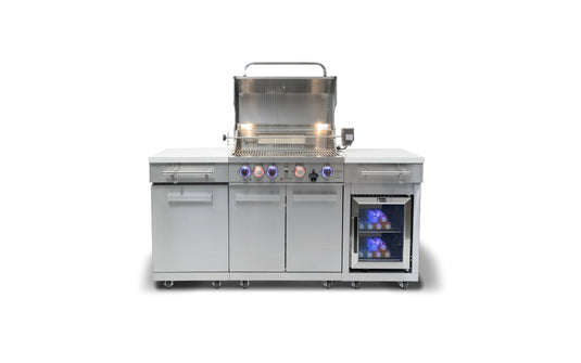 Mont Alpi 957 Stainless Steel Compact Outdoor Kitchen and Fridge