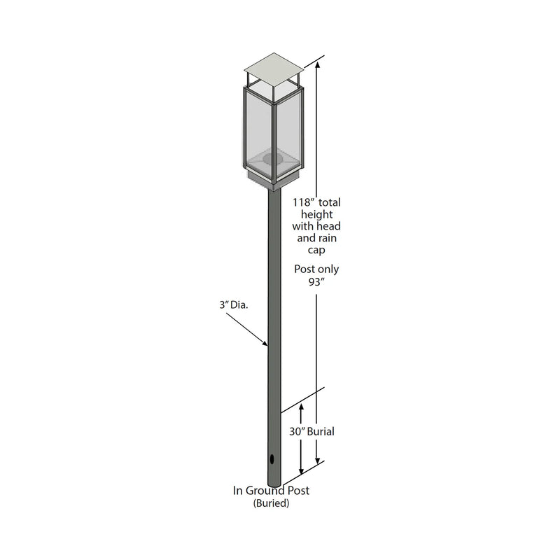 Load image into Gallery viewer, Tempest 20K Torches - In Ground Post
