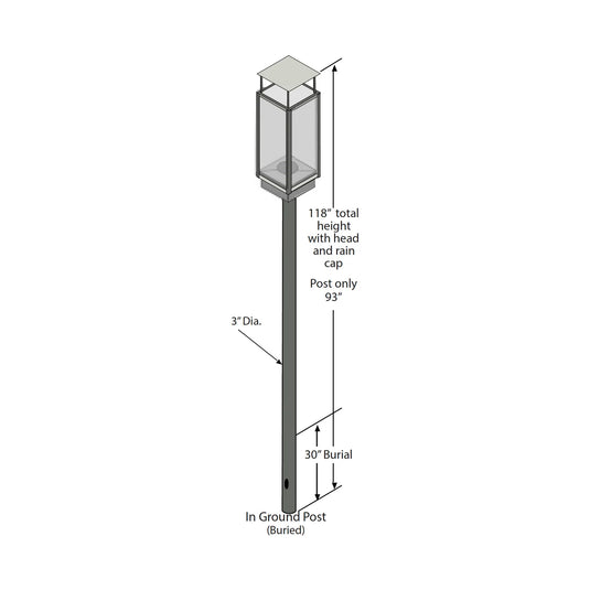 Tempest 20K Torches - In Ground Post