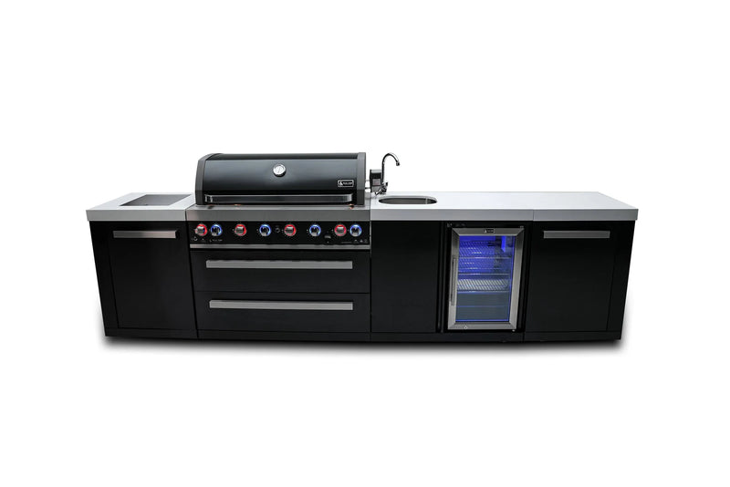 Load image into Gallery viewer, Mont Alpi 805 Black Stainless Steel Island with a Beverage center

