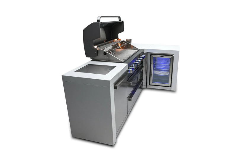 Load image into Gallery viewer, Mont Alpi 805 Deluxe Island with a 90 Degree Corner and a Fridge Cabinet

