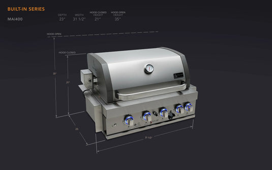 Mont Alpi 32" Built in Grill Head