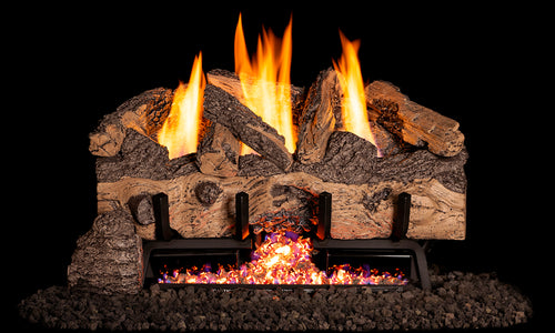 Fireplaces Real Fyre and Peterson Mississauga (Charred Gnarled Split – CHGS).